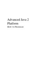 Advanced Java 2 Platform HOW TO PROGRAM